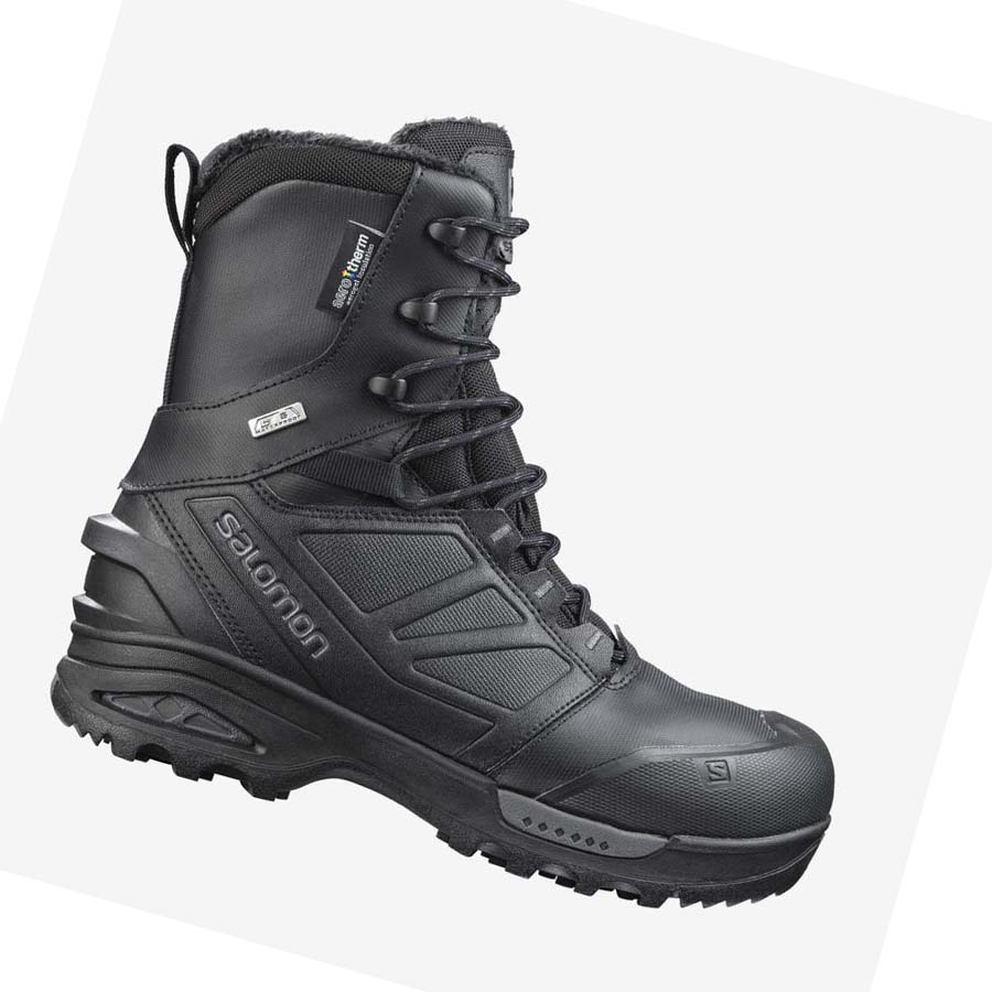 Salomon TOUNDRA FORCES CLIMASALOMON™ WATERPROOF Csizma Férfi Fekete | HU 2262AHK